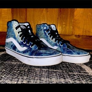 Acid Wash High Top Vans